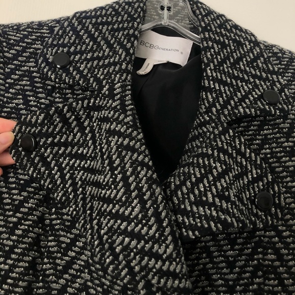 BCBGeneration Black and Gray Coat | XXS - Picture 9 of 12